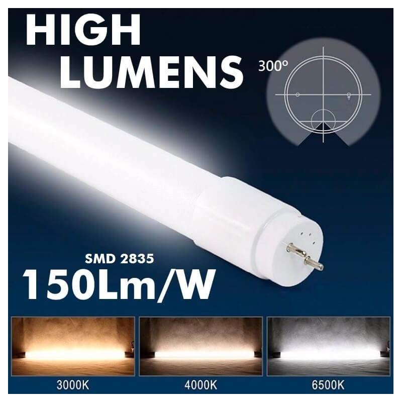 Tubo T8 13W 900mm cristal 300º 1690Lm