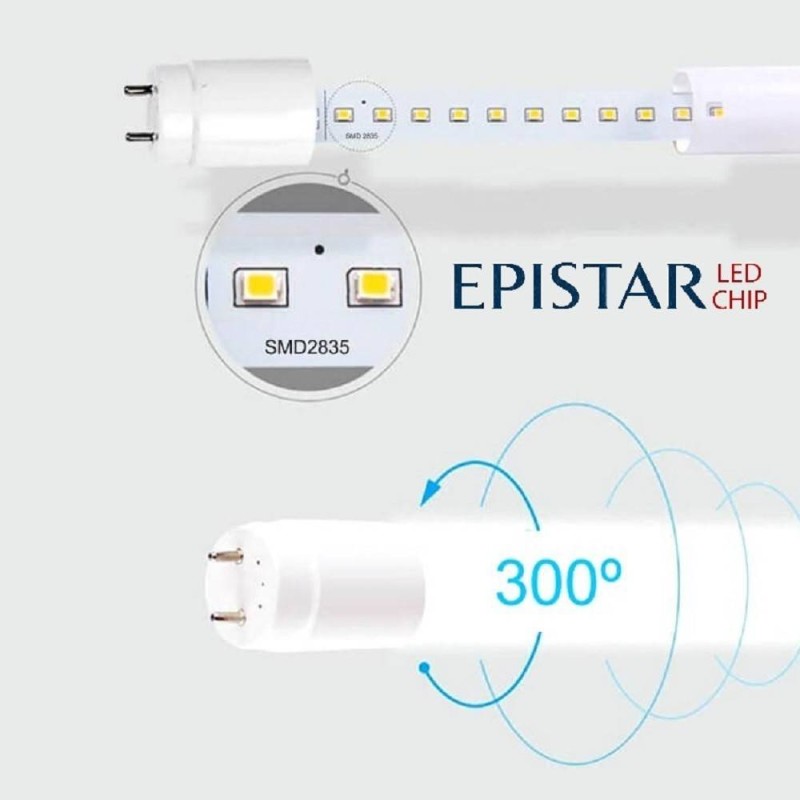 Tubo T8 13W 900mm cristal 300º 1690Lm