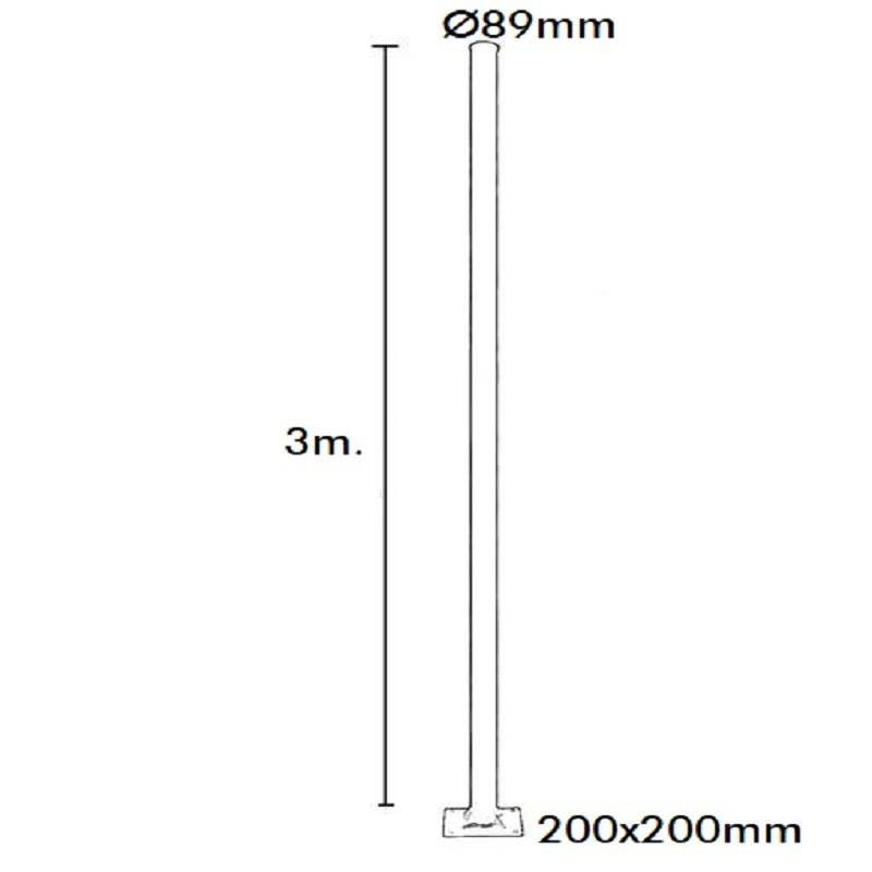 Columna Urban Circular 3 metros