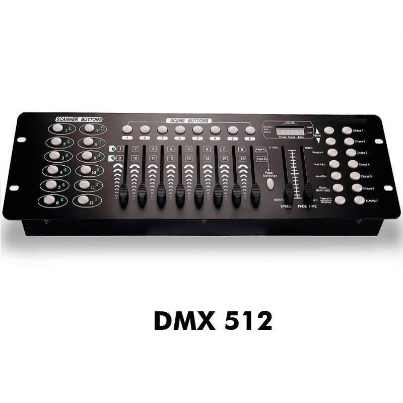 Mesa Controladora para Iluminación DMX512  - 192 canales Premium LED - 6