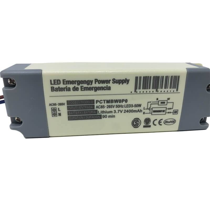 Bateria de Emergencia para luminaria LED - Max.50W