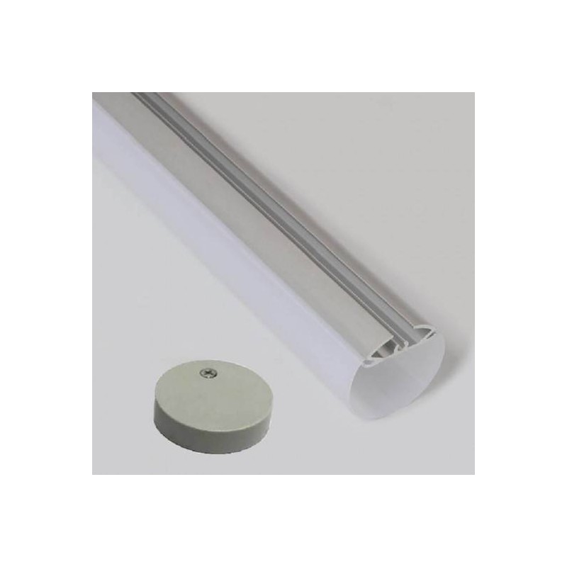 Perfil de Aluminio Modelo TUBE - 2 Metros Premium LED - 15