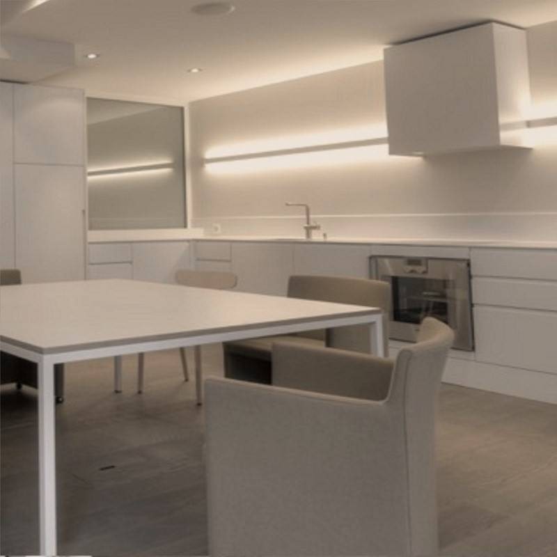 Perfil de aluminio moldura para tira LED UP&DOWN 17x50mm - 2 Metros