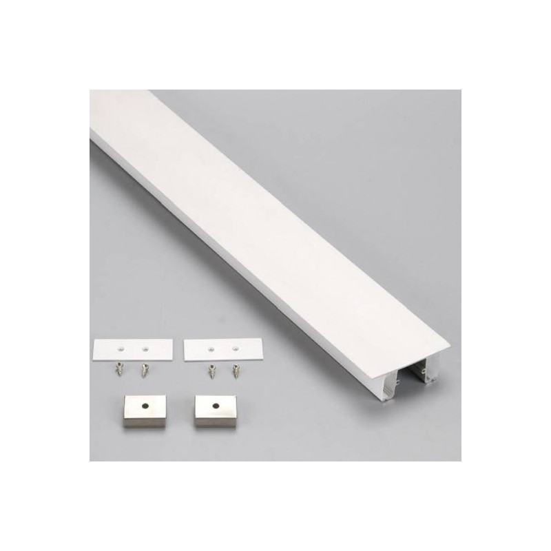 Perfil de aluminio moldura para tira LED UP&DOWN 17x50mm - 2 Metros