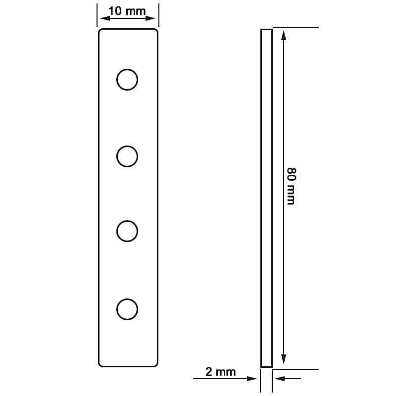 Unión de refuerzo  para Perfil aluminio en -  I