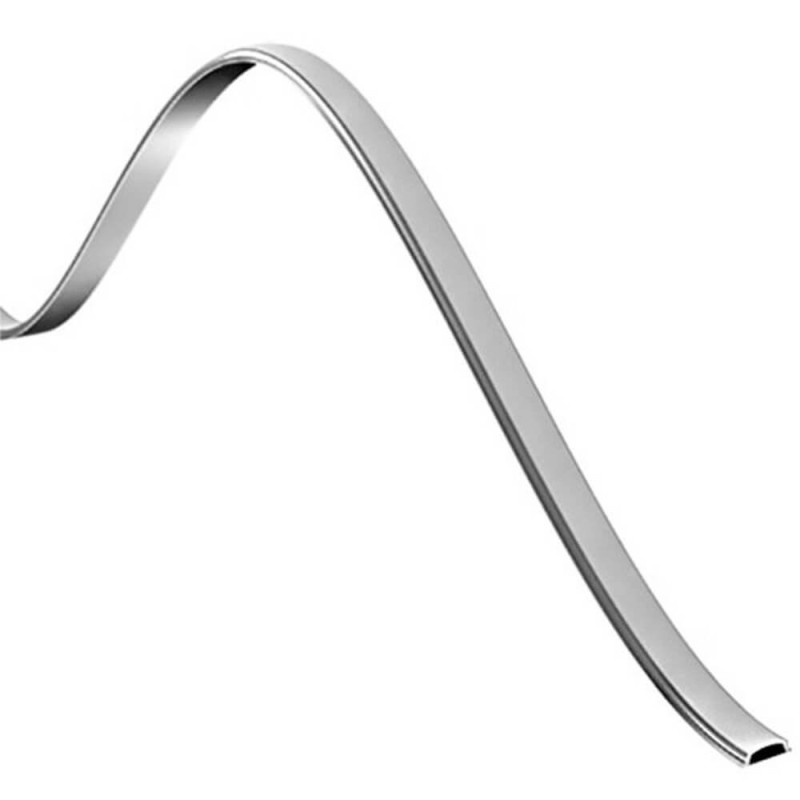 Perfil de aluminio flexible moldeable 18x6mm - 2 metros