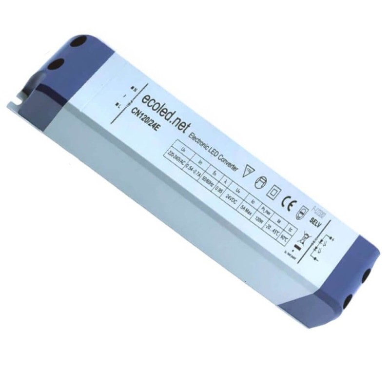 Fuente de alimentación profesional ECOLED 24V-DC 120W 5A IP20