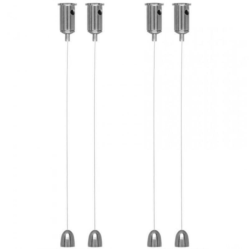 Pack 4 cables de suspensión para colgar panel LED 80cm