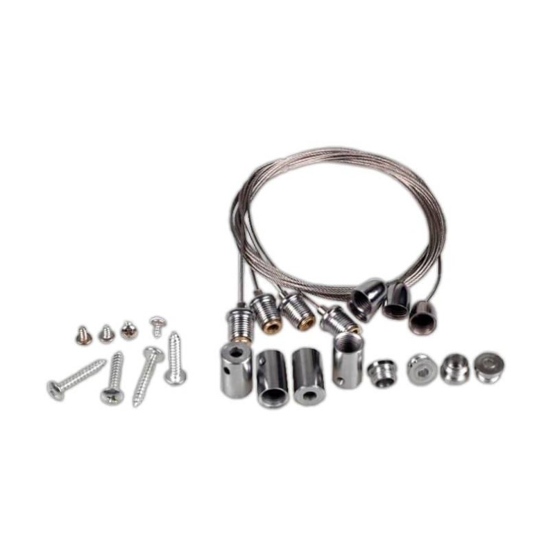 Pack 4 cables de suspensión para colgar panel LED 80cm