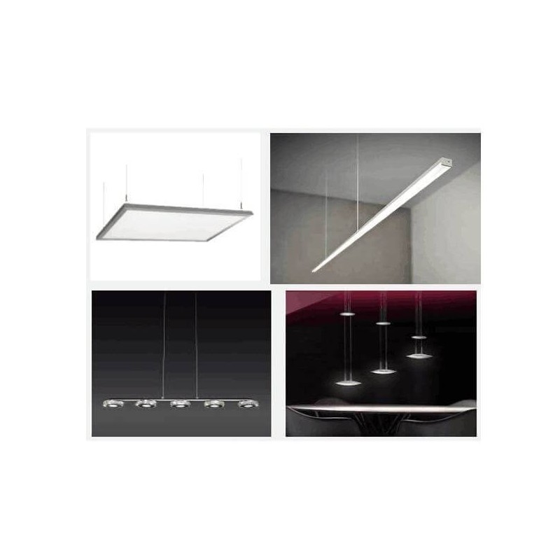 Pack 4 cables de suspensión para colgar panel LED Premium LED - 4