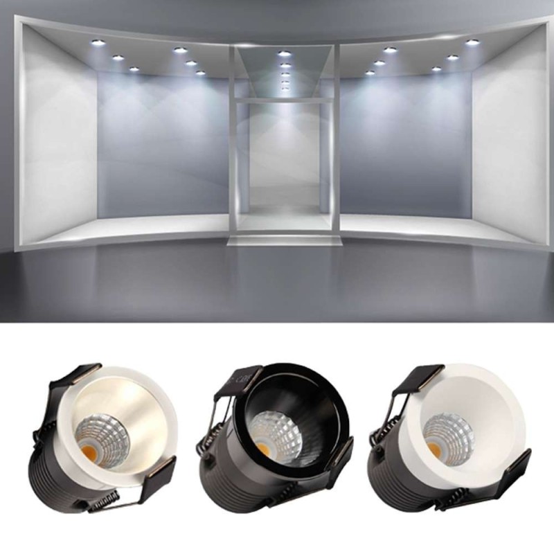 Foco empotrable LED 5W CCT SELECCIONABLE Chip Bridgelux 40° UGR11 575Lm Color blanco