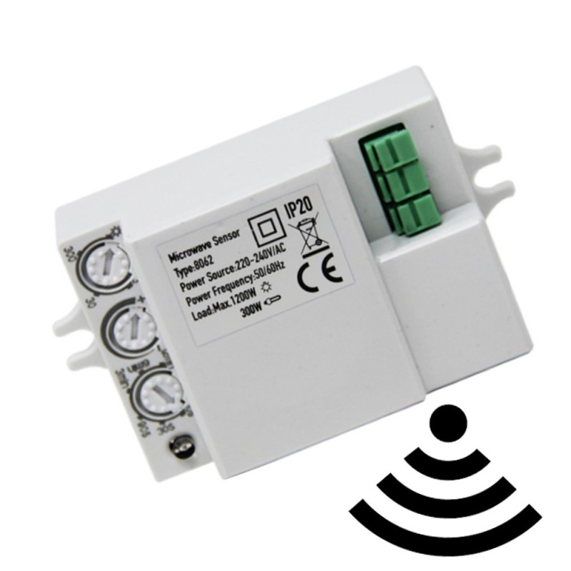 Detector de movimiento RADAR microondas para LED 300W