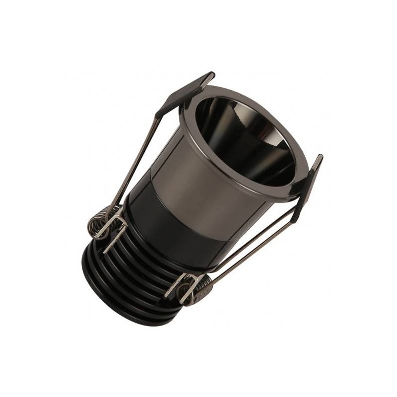 Foco empotrable LED 5W CCT SELECCIONABLE Chip Bridgelux 40° UGR11 575Lm Color negro cromo