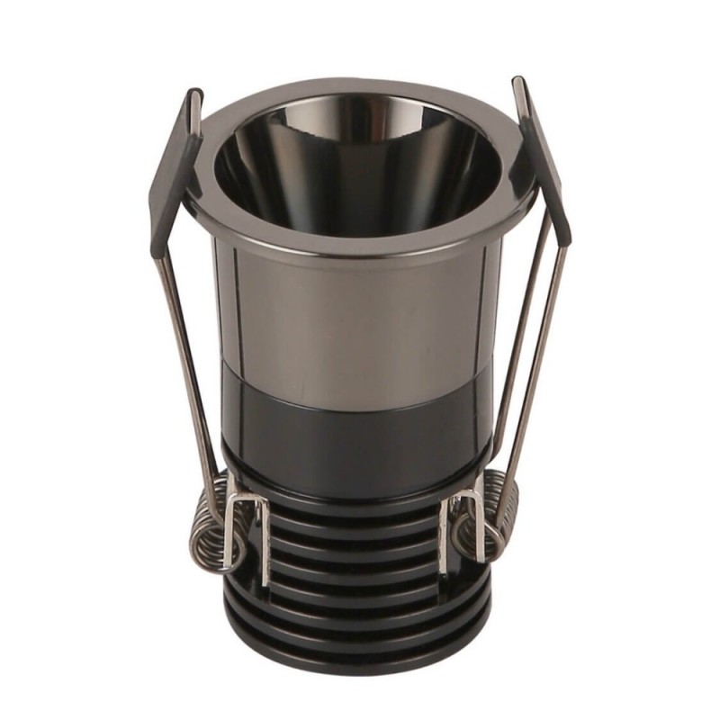 Foco empotrable LED 5W CCT SELECCIONABLE Chip Bridgelux 40° UGR11 575Lm Color negro cromo