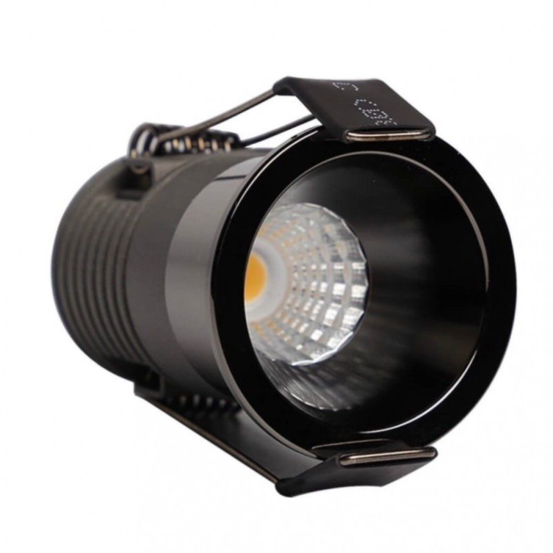 Foco empotrable LED 5W CCT SELECCIONABLE Chip Bridgelux 40° UGR11 575Lm Color negro cromo