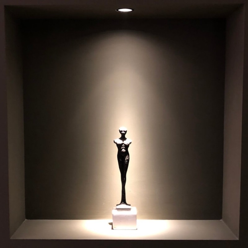 Foco empotrable LED 5W CCT SELECCIONABLE Chip Bridgelux 40° UGR11 575Lm Color negro cromo