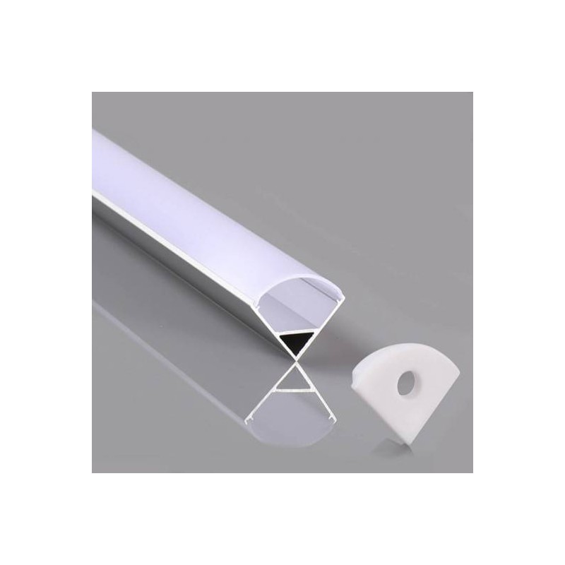 Perfil Aluminio L Angular 16x16mm para tira LED - 2 metros