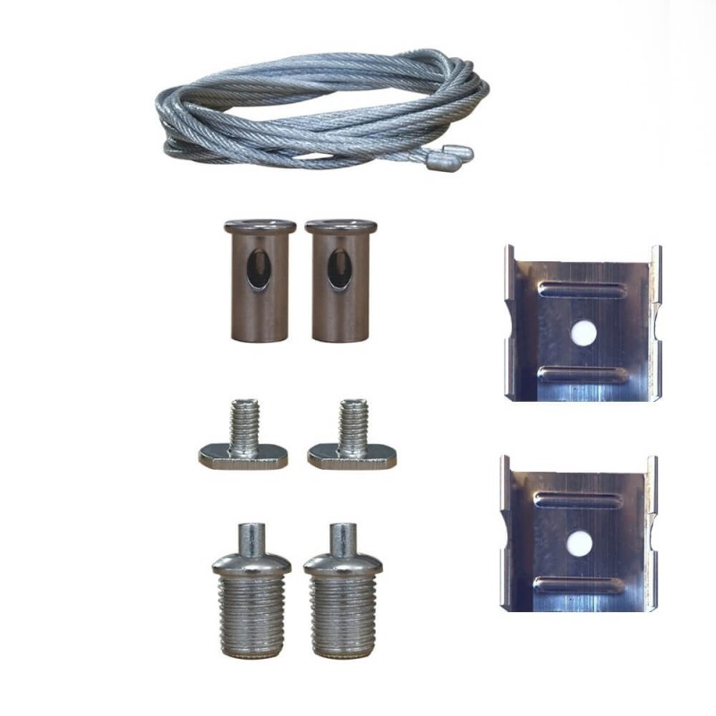 Perfil de aluminio para lineales LED UP&DOWN 50x88mm - 2 Metros