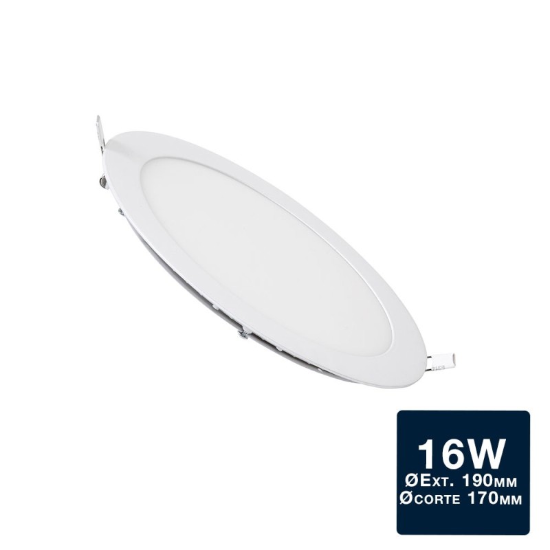 Placa downlight LED slim 16W Ø190mm 1280Lm IP20