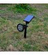 Foco solar jardín RGB 2W 7 colores intercambiables IP65 con sensor crepuscular