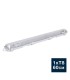 Pantalla estanca vacía multiconexión para 1 tubo LED 60cm IP65
