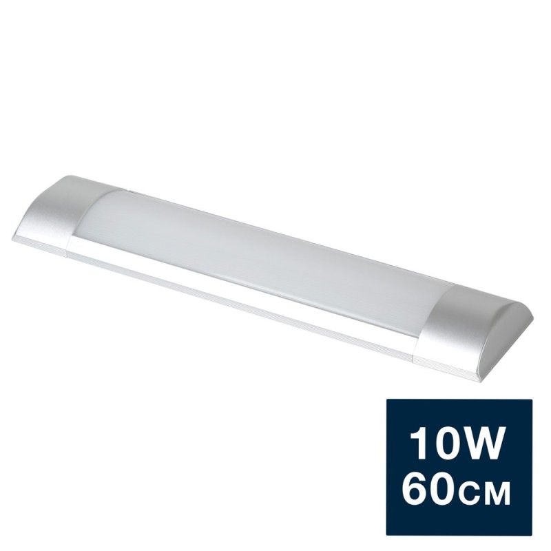 Pantalla lineal LED 10W 60cm 960Lm IP20 - plateado