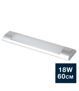 Pantalla lineal LED 18W 60cm 1728Lm IP20 - plateado