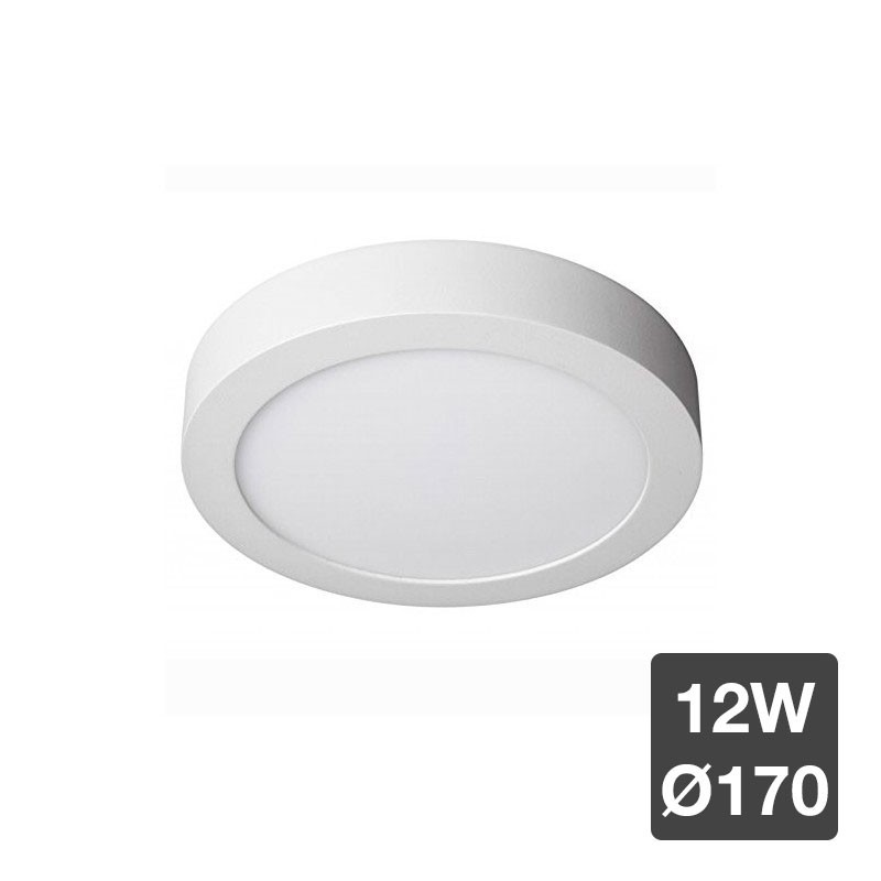 Plafón LED de superficie 12W Ø170mm 900Lm IP20