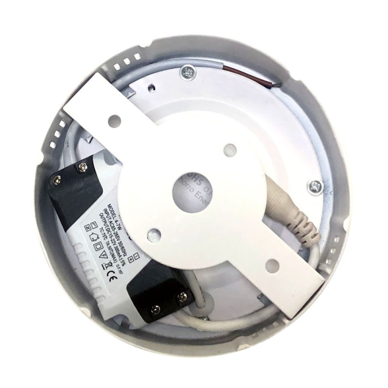 Plafón LED de superficie 6W Ø120mm 380Lm IP20