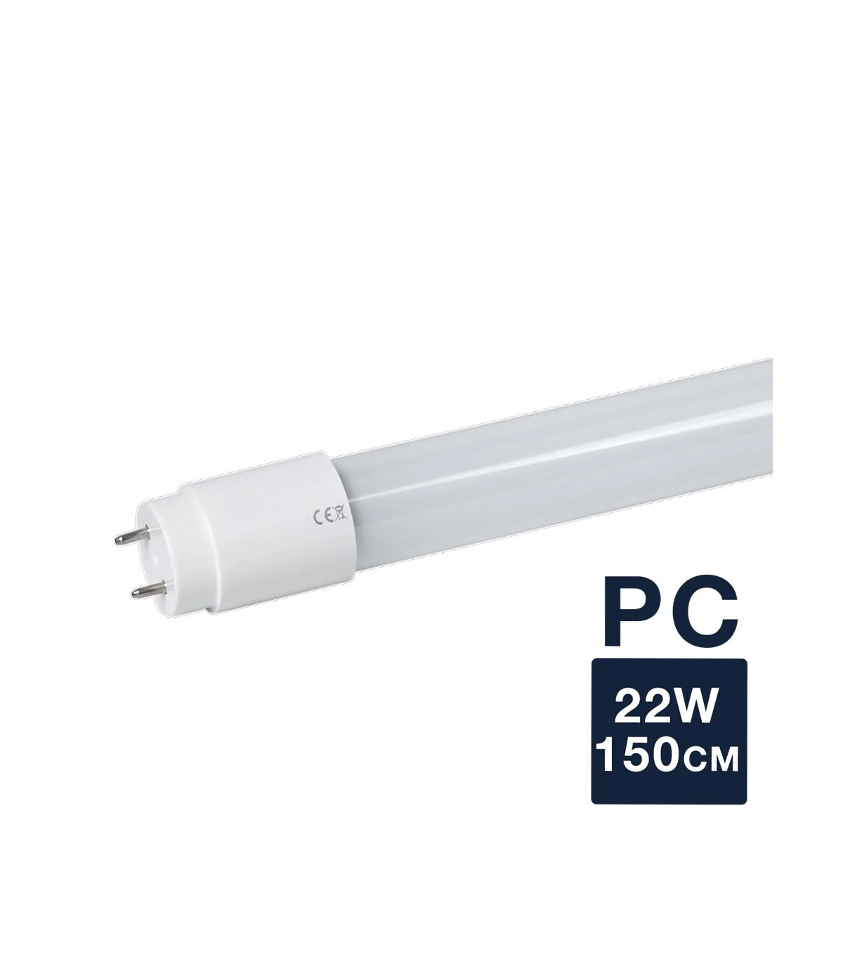 limpiar Intacto Inmunizar Tube LED T8 PC 22W 150cm 2112Lm - Connexion 2 extrémités