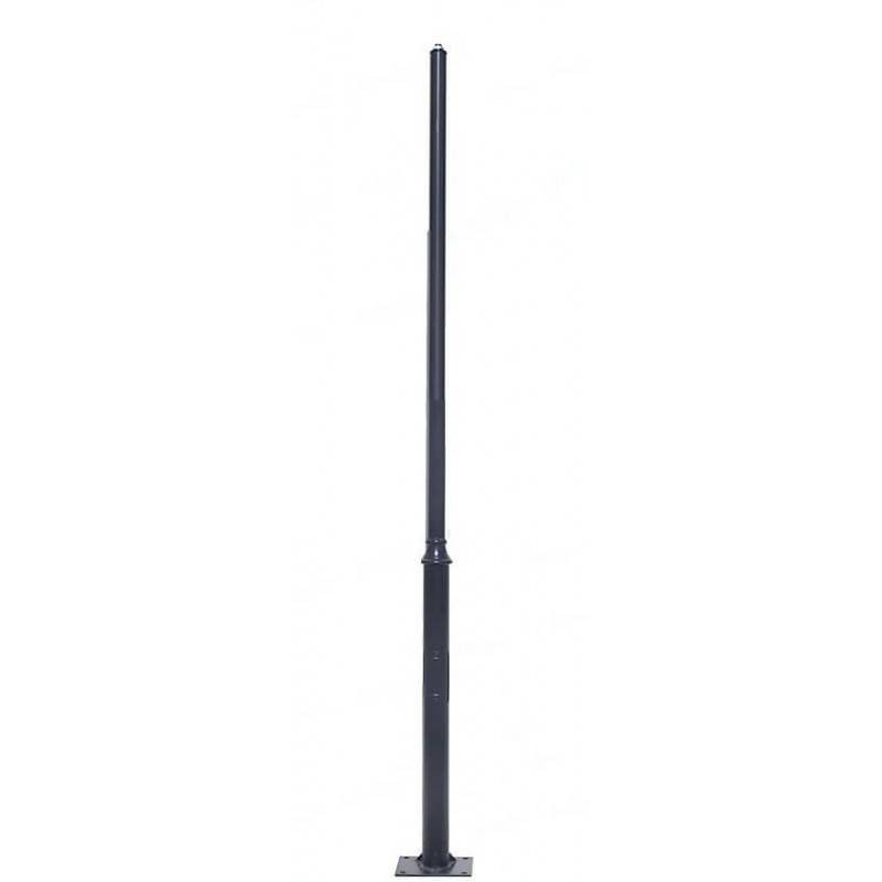 Columna REKA negro para farolas 3 - 4 metros