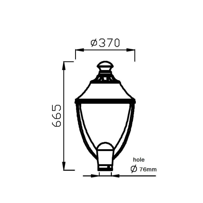 Farola LED VALLEY 40W Chip PHILIPS LUMILEDS 5200Lm