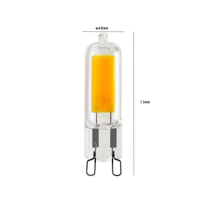 Bombilla LED G9 S11 COB 2W Cristal 200Lm