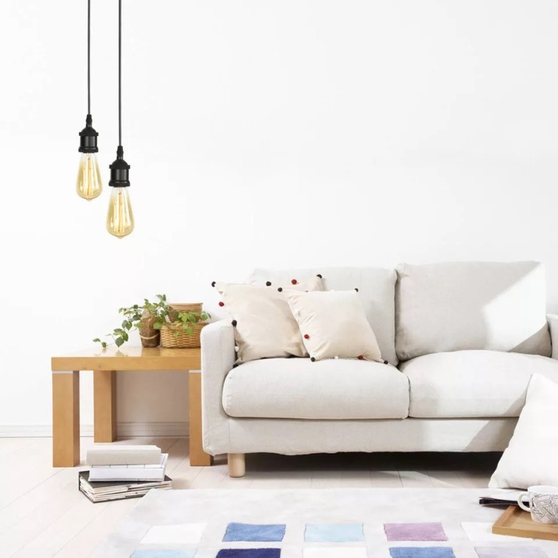 Lámpara colgante vintage casquillo E27 cable 1 metro