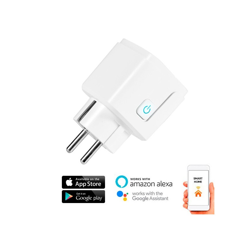 Enchufe inteligente SMART WIFI TUYA 230V 16A compatible Google Home / Alexa