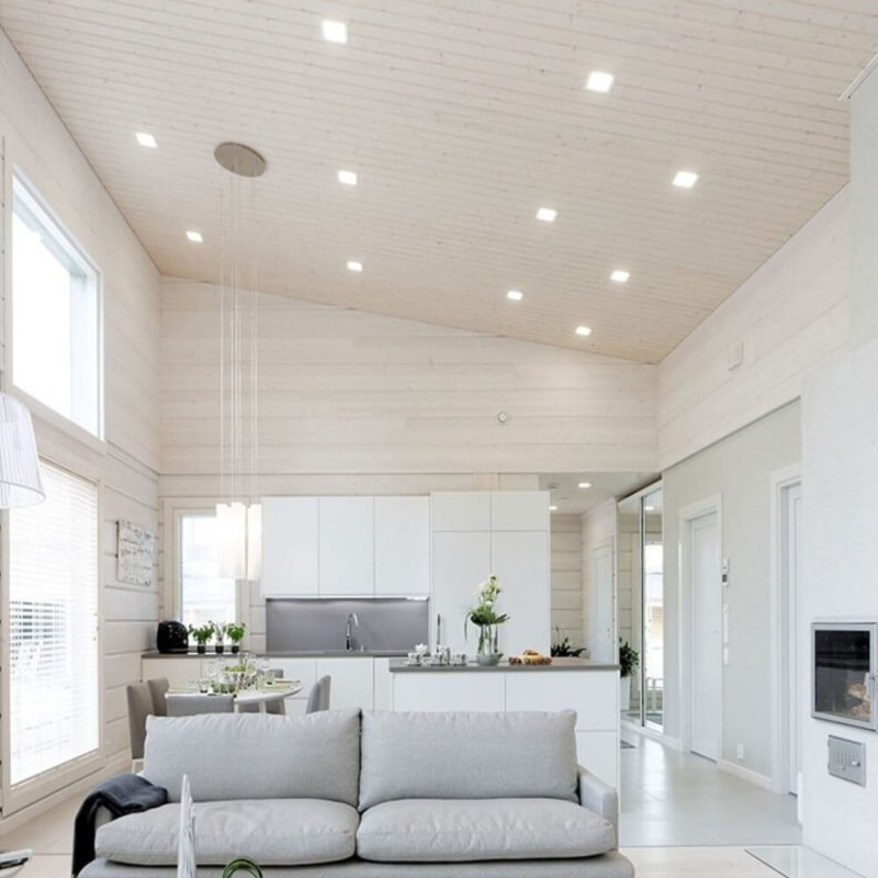 Placa downlight LED slim cuadrada 20W chip OSRAM 1800Lm