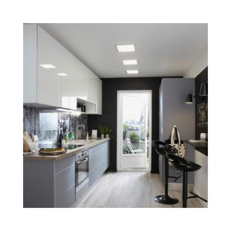 Placa downlight LED slim cuadrada 30W chip OSRAM 2700Lm