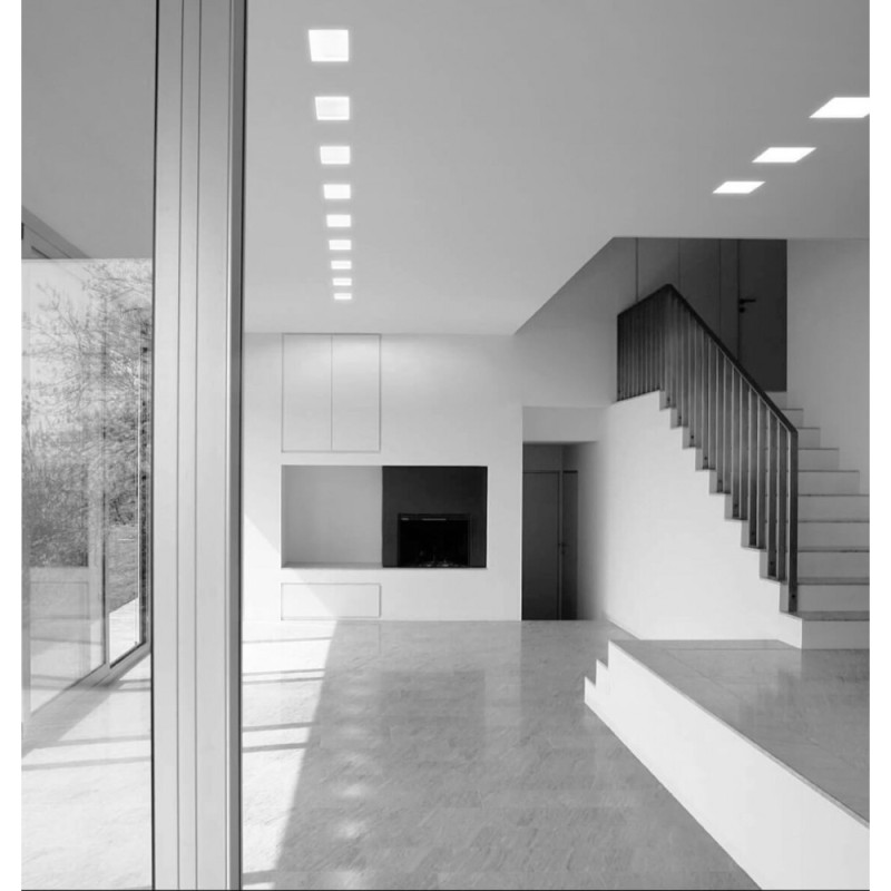 Placa downlight LED slim cuadrada 30W chip OSRAM 2700Lm