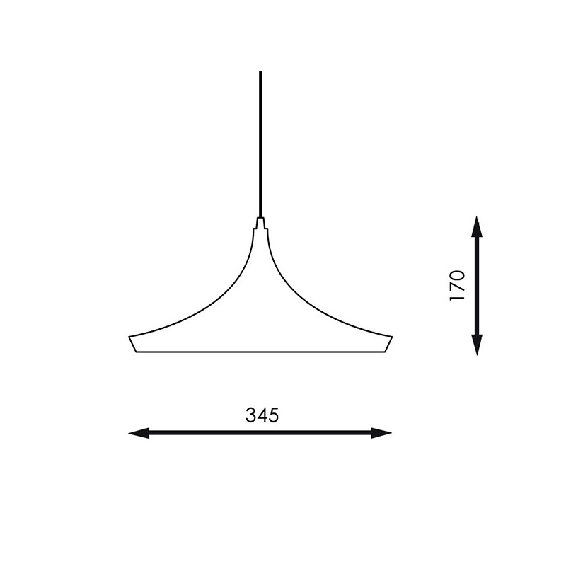 Lámpara colgante de techo vintage LENNY E27