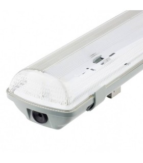 Pantalla estanca vacía para dos tubos LED 150cm IP65