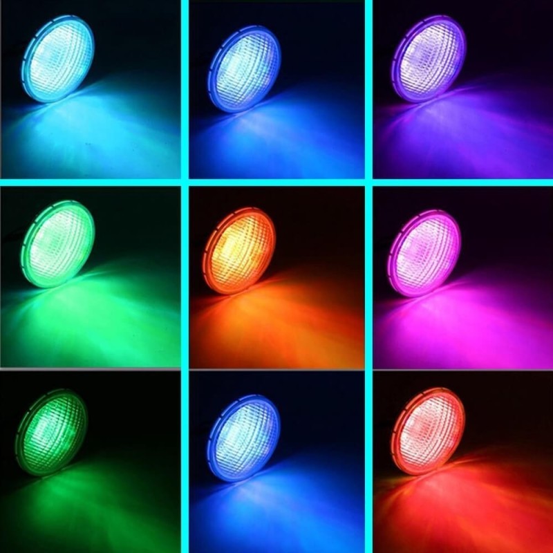 Bombilla LED RGB PAR56 45W 12VAC para piscinas G53 IP68