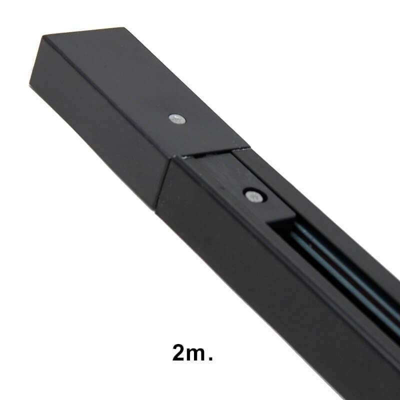 Carril monofásico reforzado para focos LED 2 metros