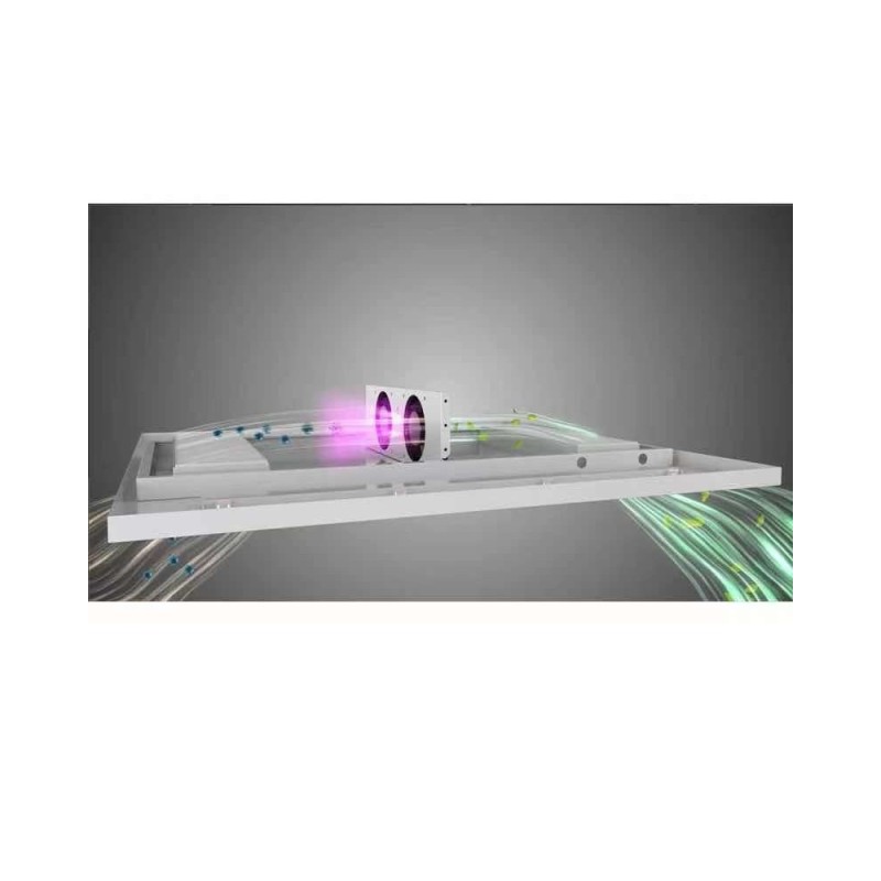 Panel LED 30W 60x60cm con purificador de aire HEPA13 + UV-C Philips germicida