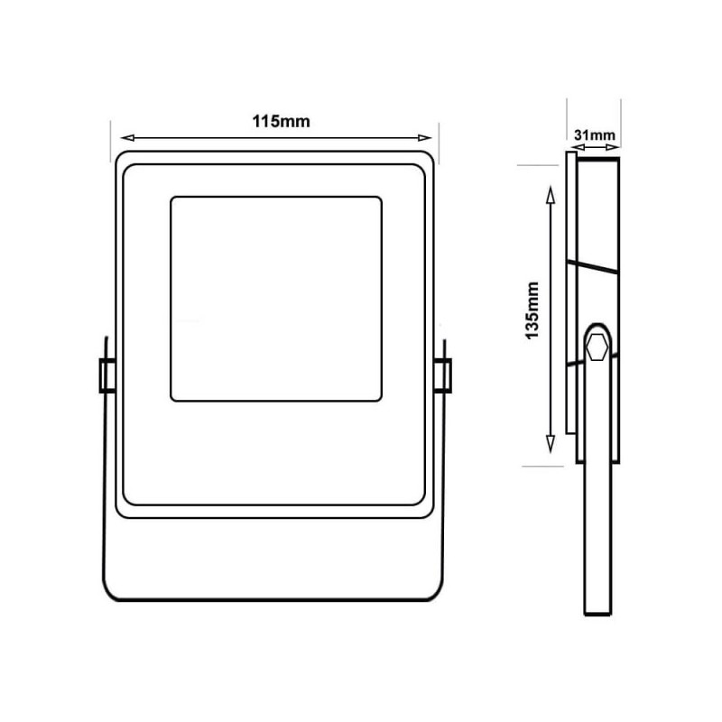 Foco proyector LED NEW PRO chip OSRAM 30W IP65 3900Lm