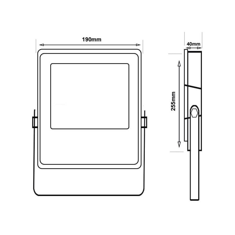 Foco proyector LED NEW PRO chip OSRAM 100W IP65 13000Lm