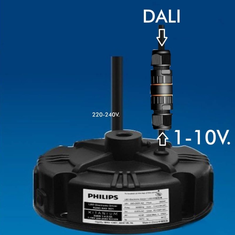 Convertidor de señal 1-10V a DALI para iluminacion LED