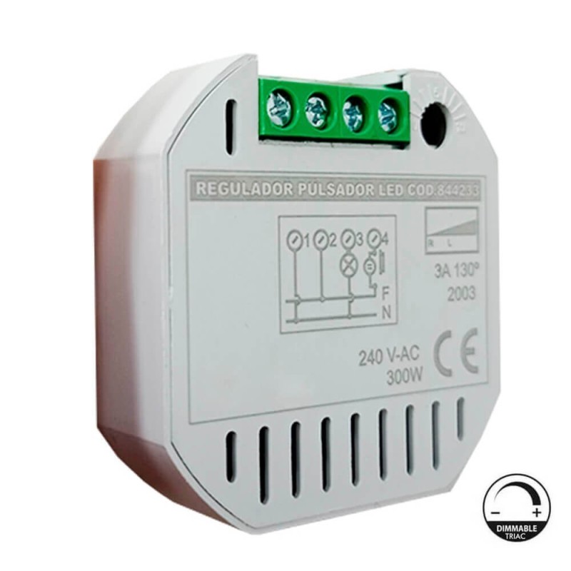 Regulador para pulsador de pastilla para LED - TRIAC