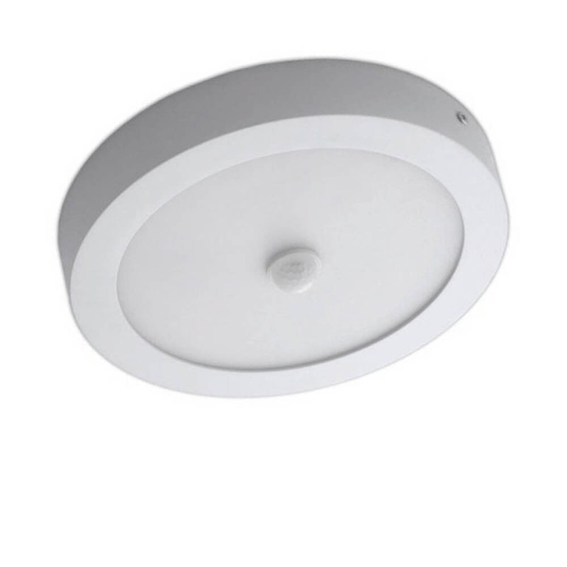 Plafón superficie LED circular 20W CCT chip OSRAM con sensor de movimiento