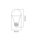 Lampadina LED E27 15W chip OSRAM 180º 1800Lm