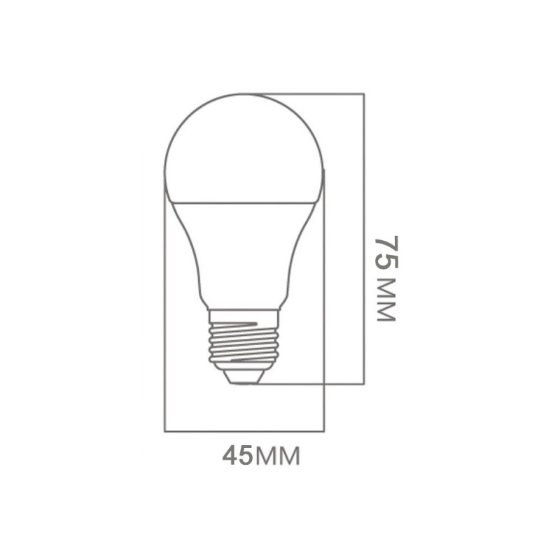 Bombilla LED E27 6W chip OSRAM G45 220º 720Lm